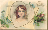 P R Co. Valentine Postcard